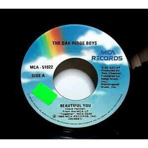 Oak Ridge Boys Beautiful You Ready To Take My Chances Vinyl 45 Record MCA